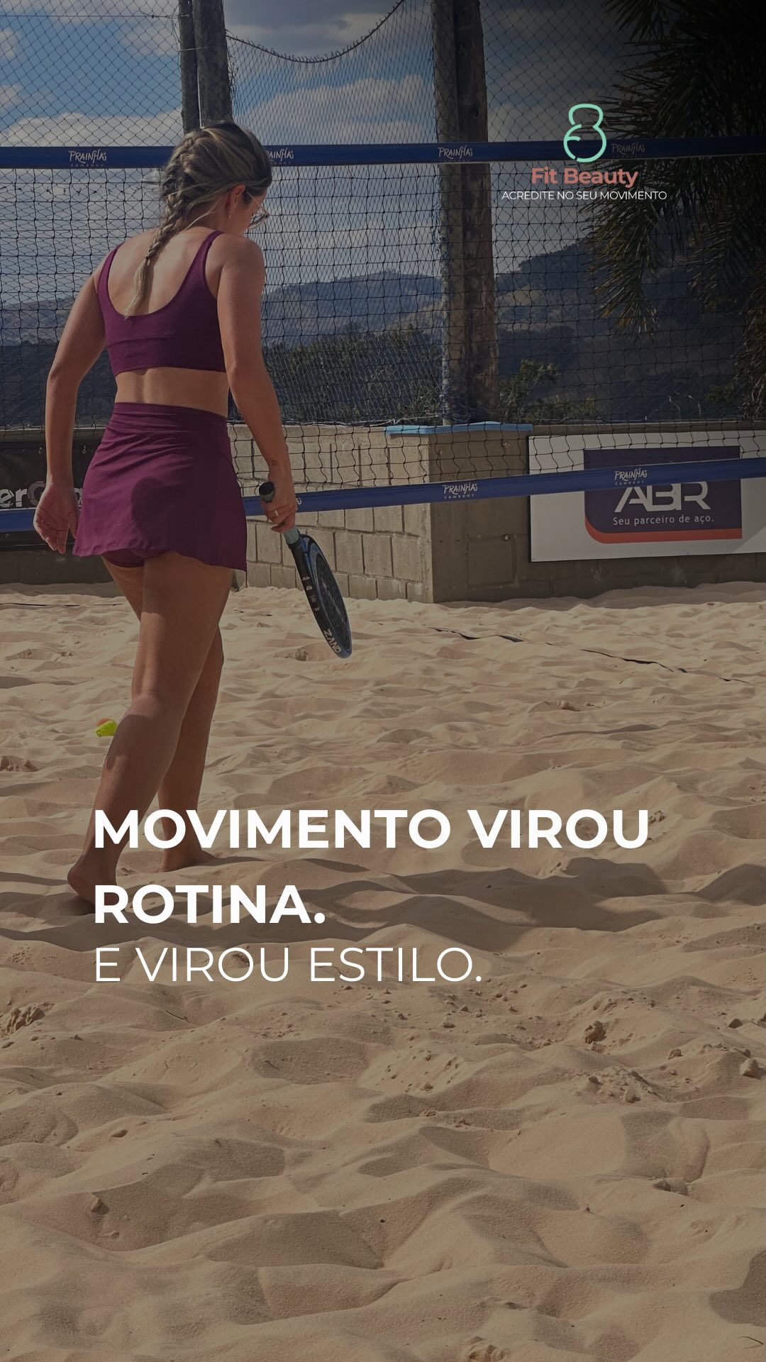 O beach tennis não é só esporte — é comunidade, é expressão, é bem-estar.
E nossa coleção acompanha essa vibe: leveza, proteção UV, modelagens que respiram junto
com você.
Se você sente isso na areia… sabe do que estamos falando.
#BeachTennisMood